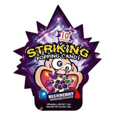 STRIKING Popping Candy Blueberry 15G