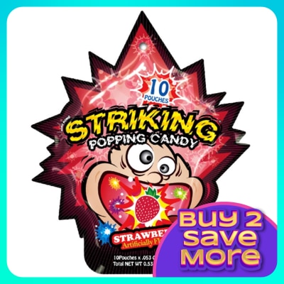 STRIKING Popping Candy Strawberry 15G