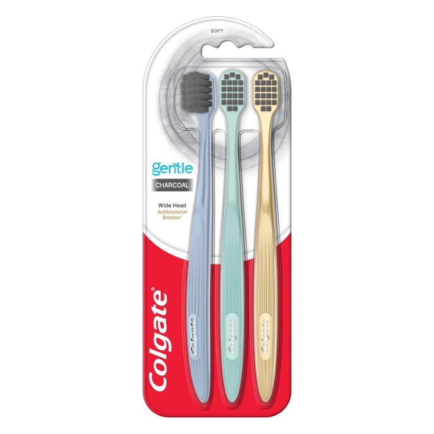 Toothbrush Gentle Charcoal 3s