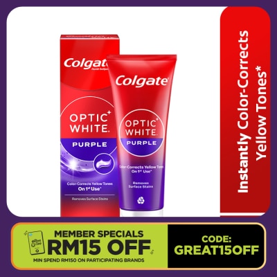 COLGATE Optic White Purple Toothpaste 100g