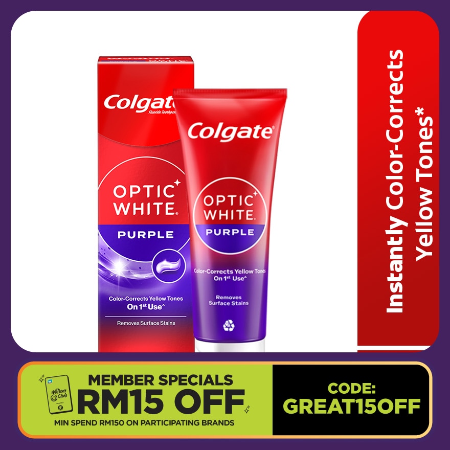 Optic White Purple Toothpaste 100g