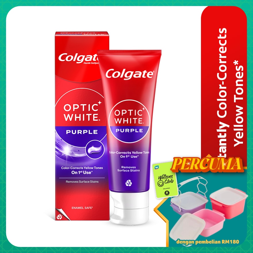 Colgate Optic White Purple Whitening Toothpaste 100g