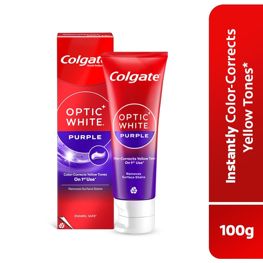 Colgate Optic White Purple Whitening Toothpaste 100g