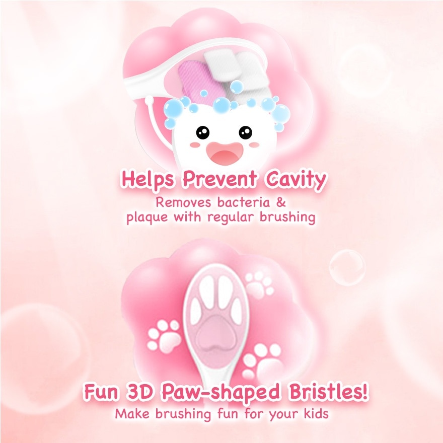 Colgate Kids Fluffy Animal Paw Toothbrush 1s
