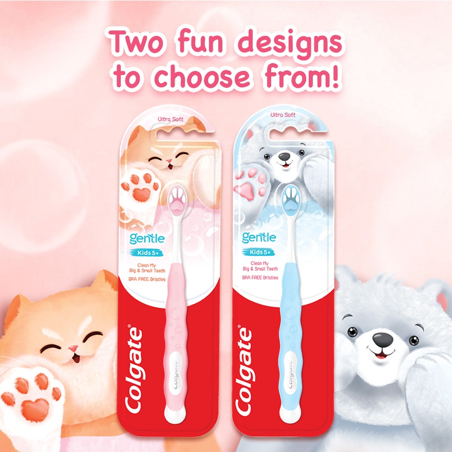 Colgate Kids Fluffy Animal Paw Toothbrush 1s image
