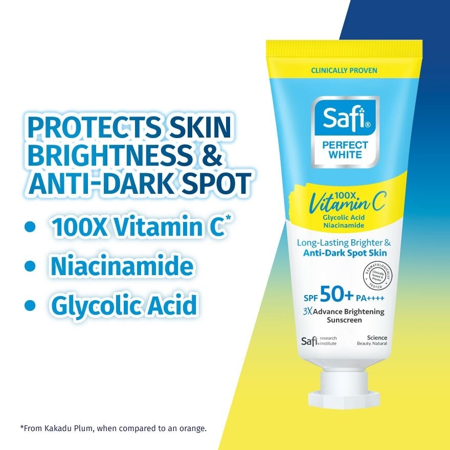 Perfect White 3X Advance Brightening Sunscreen SPF50+ 25g