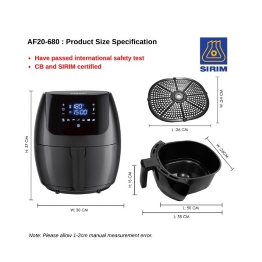 7.0L Digital Air Fryer