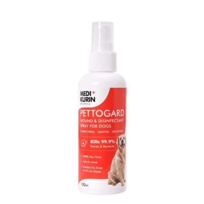 PETTOGARD Antimicrobial Skin Care And Wound Spray For Dogs 100ml