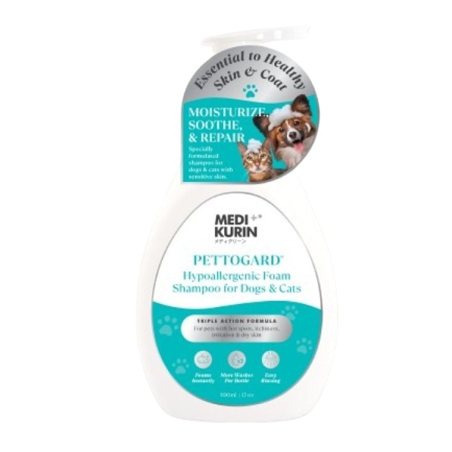 Hypoallergenic Foam Shampoo for Dogs & Cats 500ml