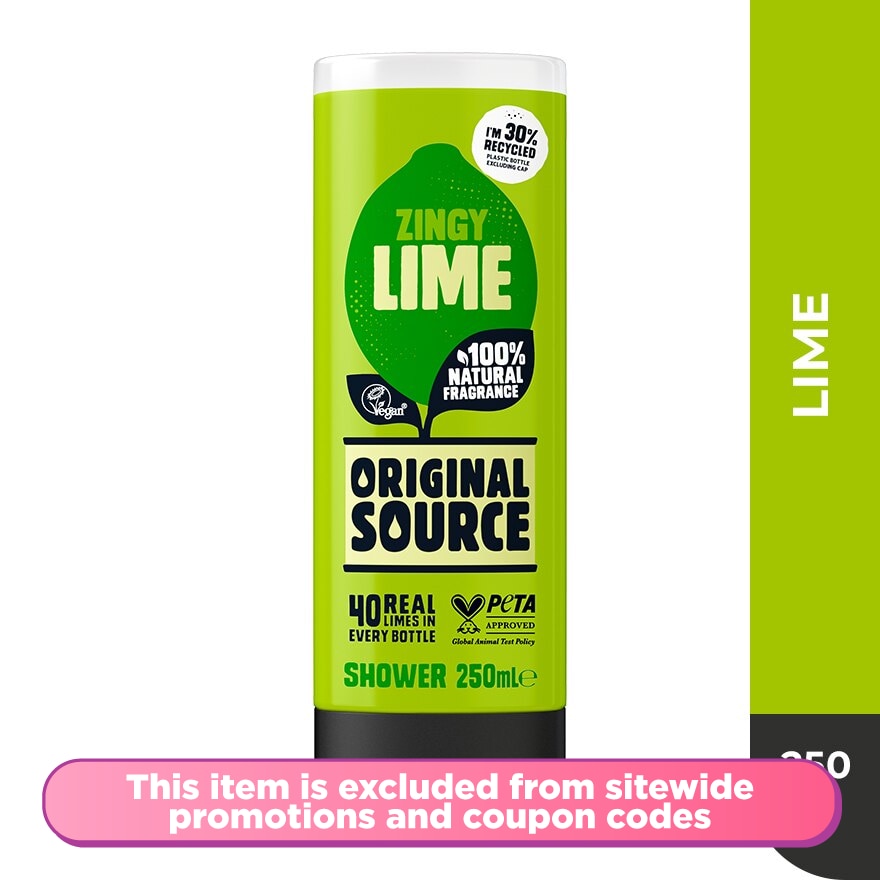 Shower Gel Zingy Lime 250ml