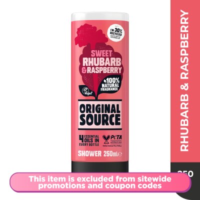 ORIGINAL SOURCE Shower Gel Sweet Rhubarb & Raspberry 250ml