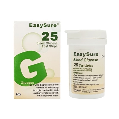 EASYSURE Blood Glucose Test Strips 25's