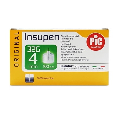 PIC INSUPEN - Insulin Needle 4MM 32G 100s