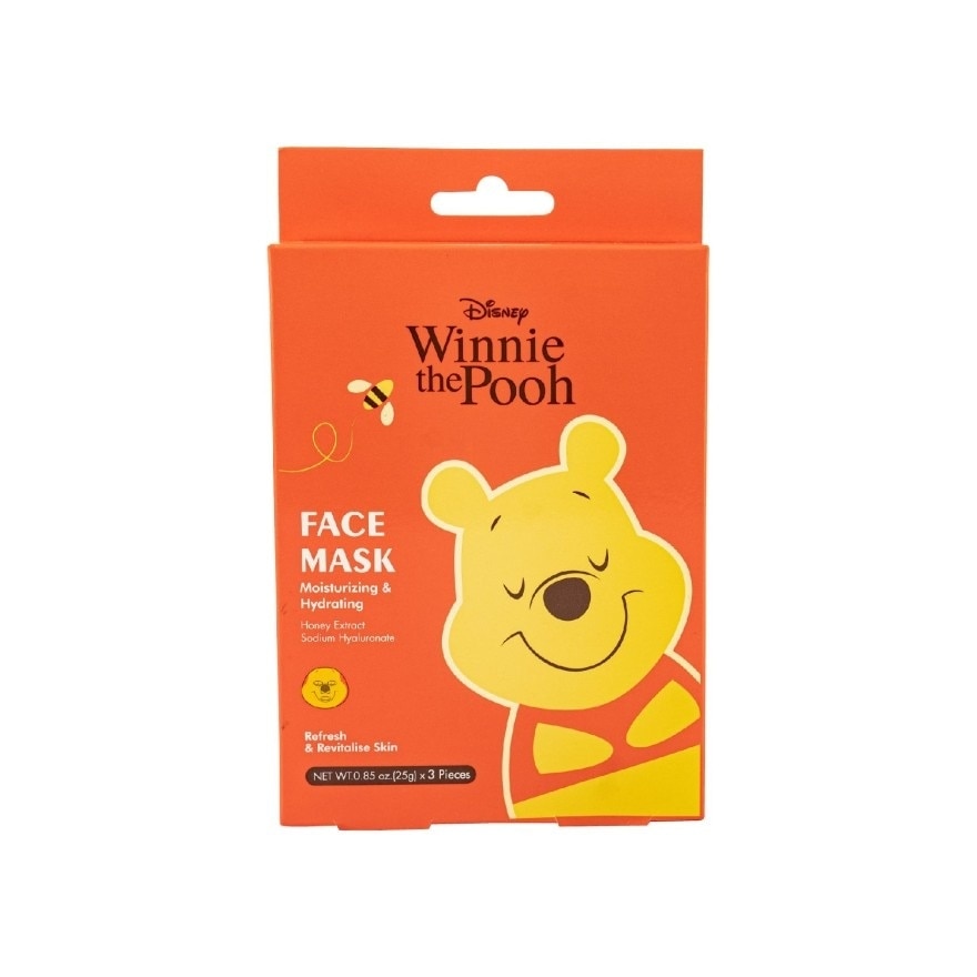 Winnie The Pooh Moisturizing & Hydrating Facial Mask 3'S