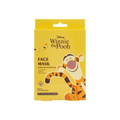 DISNEY - Winnie The Pooh Tigger Brightening & Refreshing Facial Mask 3'S (Expired Jan 2027)