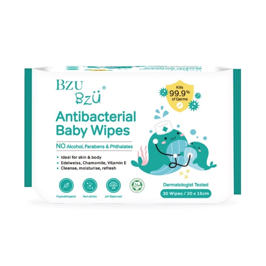 Antibacterial Baby Wipes 30'S