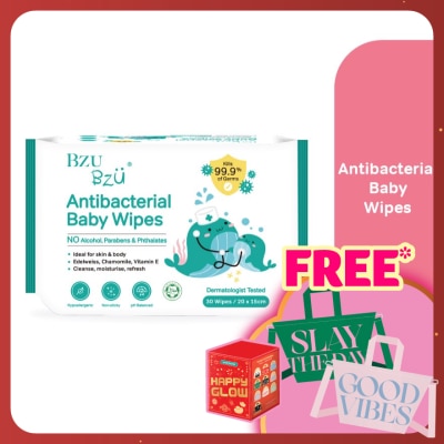 BZU BZU Antibacterial Baby Wipes 30'S