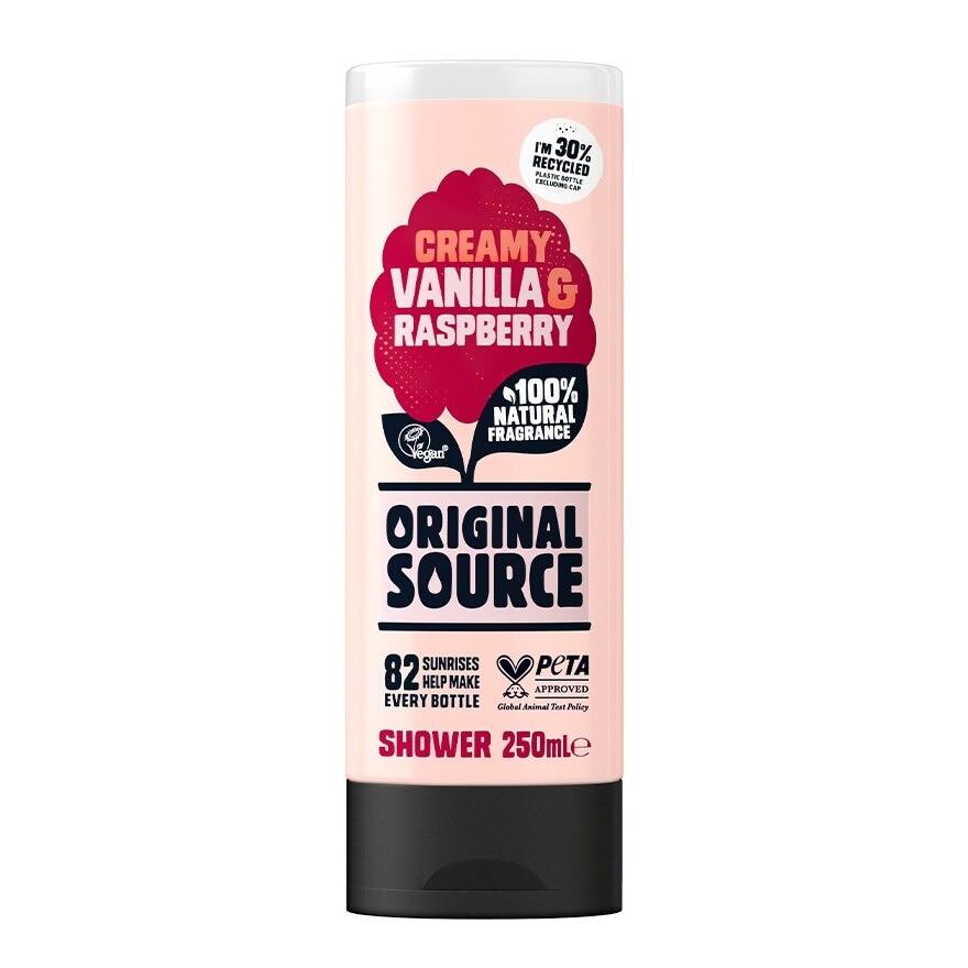 Shower Gel Creamy Vanilla & Raspberry 250ml