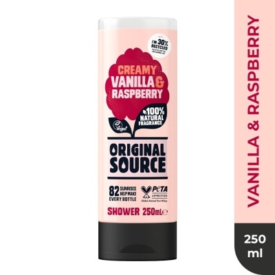 ORIGINAL SOURCE Shower Gel Creamy Vanilla & Raspberry 250ml