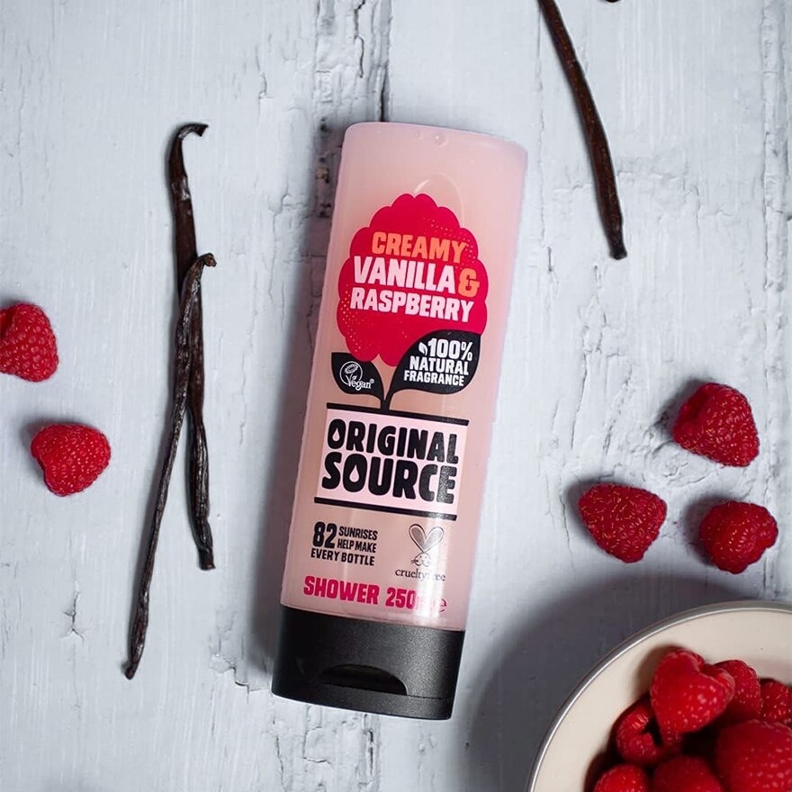 Shower Gel Creamy Vanilla & Raspberry 250ml