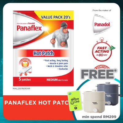 PANAFLEX Hot Patch Fast Acting & Long-lasting 20S