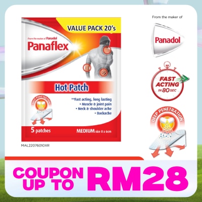 PANAFLEX Hot Patch Fast Acting & Long-lasting 20S