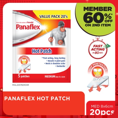 PANAFLEX Hot Patch Fast Acting & Long-lasting 20S