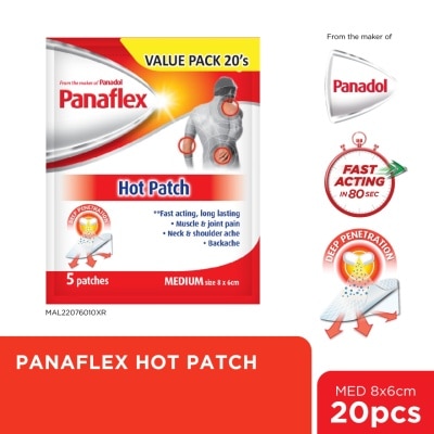 PANAFLEX Hot Patch Fast Acting & Long-lasting 20S