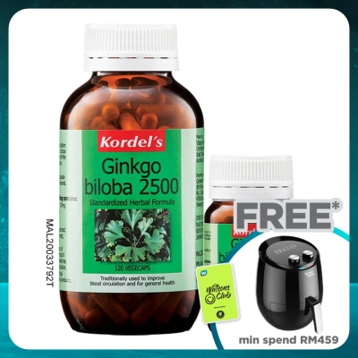 KORDEL'S Ginkgo Biloba Cap 2500mg 120s+30s