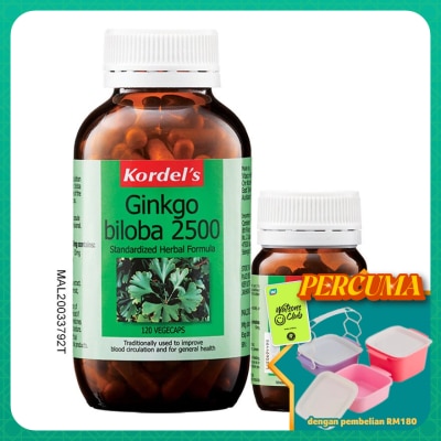 KORDEL'S - Ginkgo Biloba Cap 2500mg 120s+30s