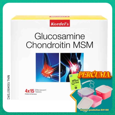 KORDEL'S - Glucosamine Chondroitin MSM Efferverscent 4x15s