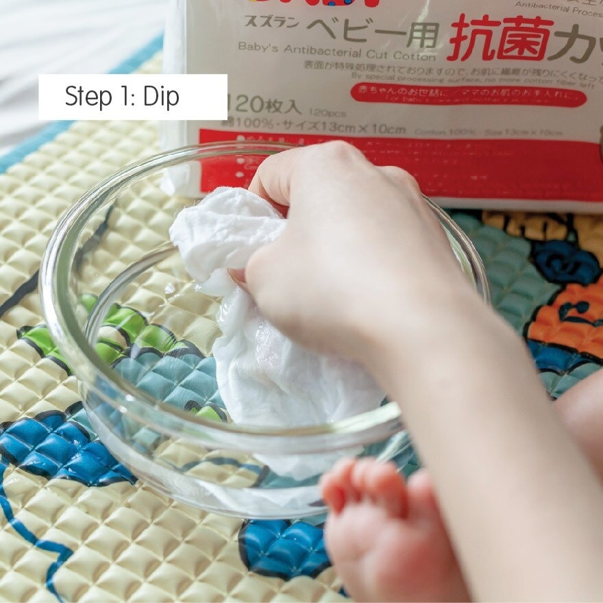 Antibacterial Cut Cotton 120 pcs