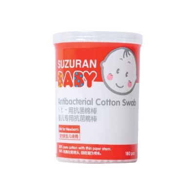 SUZURAN Antibacterial Cotton Swab 180 pcs