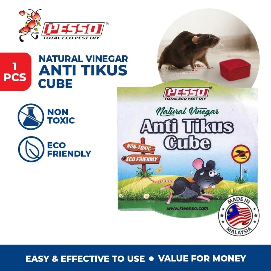 Eco Natural Vinegar Anti Tikus Rat Cube Wax 1pc