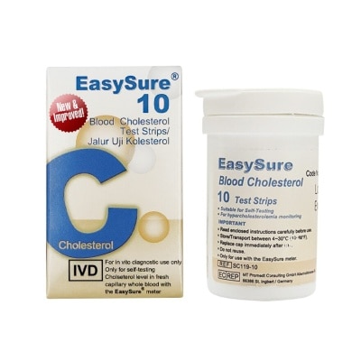 EASYSURE Cholesterol 10 Strips/ Btl