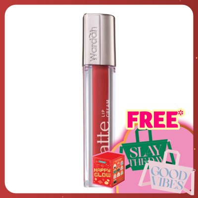 WARDAH Matte Lip Cream 24 Cherry-Go-Round