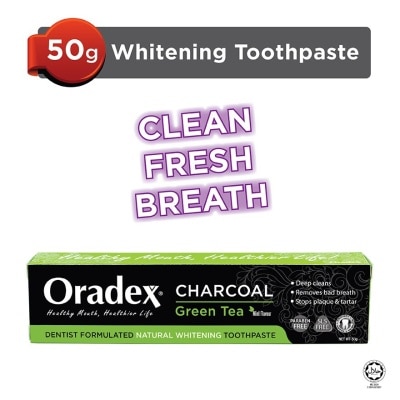 ORADEX Charcoal Green Tea Toothpaste Sample  50g