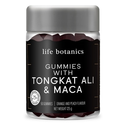 LIFE BOTANICS Tongkat Ali Plus Maca Gummies 50S