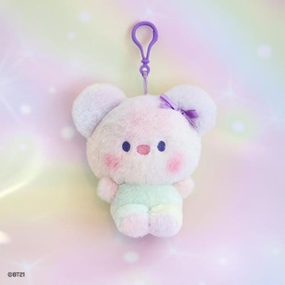 KPOP MERCHANDISE BTS -BT21 minini Doll Keyring Rainbow KOYA 1s