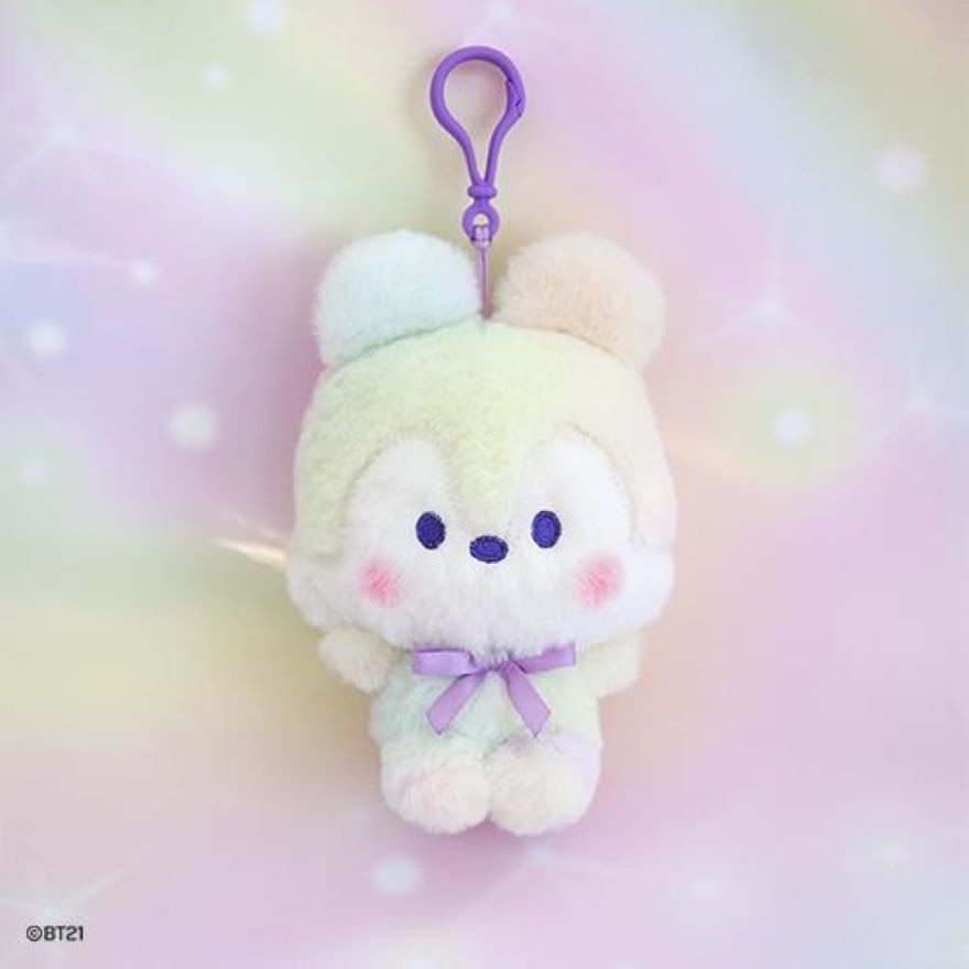 BTS -BT21 minini Doll Keyring Rainbow MANG 1s