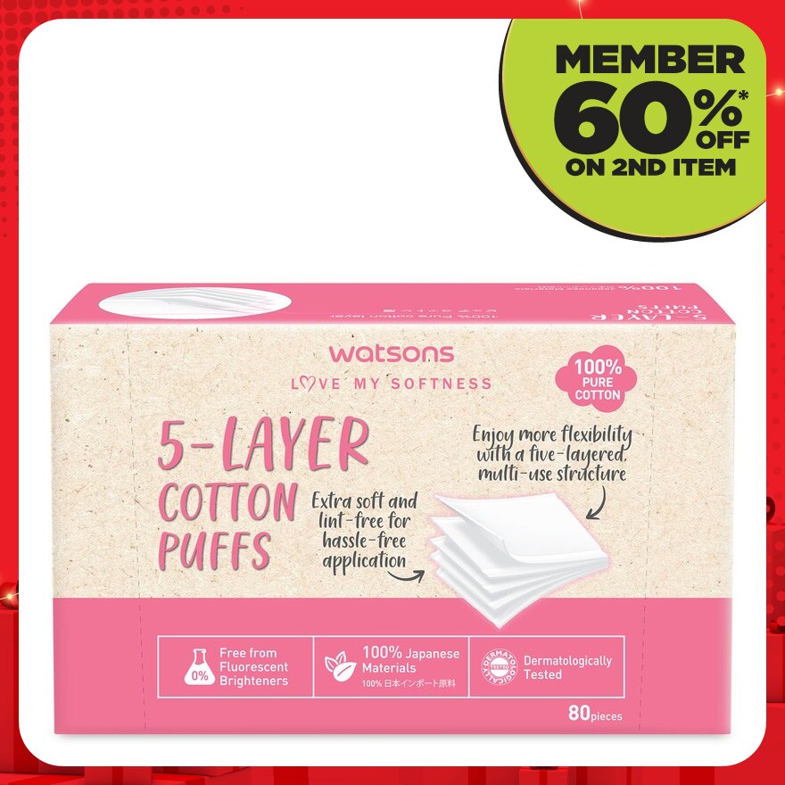 5-Layer Cotton Puffs 80s