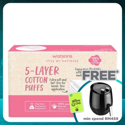 WATSONS 5-Layer Cotton Puffs 80s