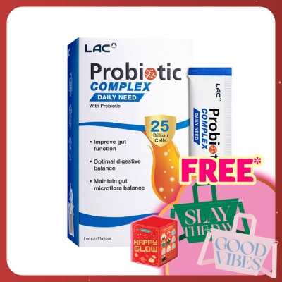 LAC Probiotic Complex 25 Billion Lemon Flavor 15g x 30s