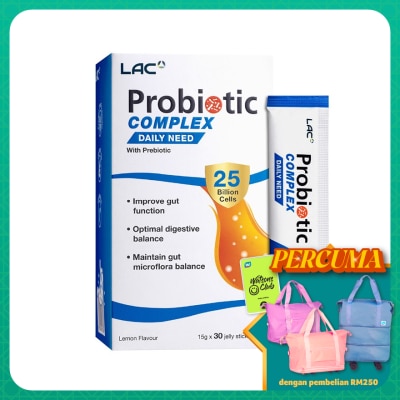 LAC - Probiotic Complex 25 Billion Lemon Flavor 15g x 30s