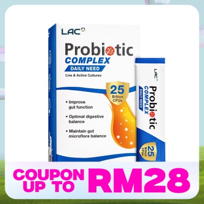 LAC Probiotic Complex 25 Billion Yogurt Flavor 3g x 30s