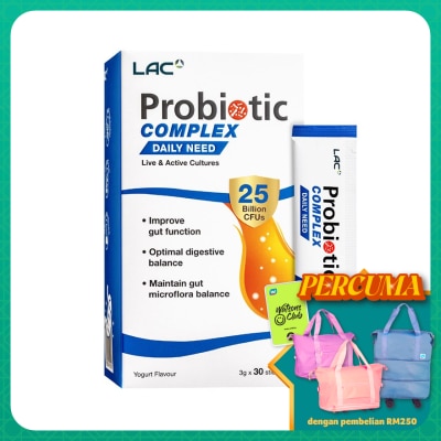 LAC Probiotic Complex 25 Billion Yogurt Flavor 3g x 30s