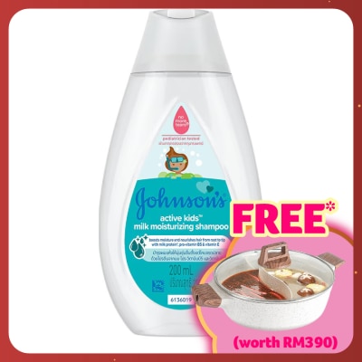 JOHNSON'S Active Kids Milk Moisturising Shampoo 200ml