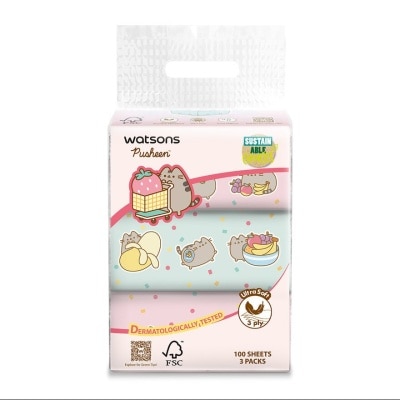 WATSONS Pusheen Petit Travel Tissue 3X100S