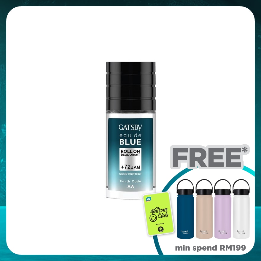 Eau De Blue Roll On Deodorant Earth Code 50ml