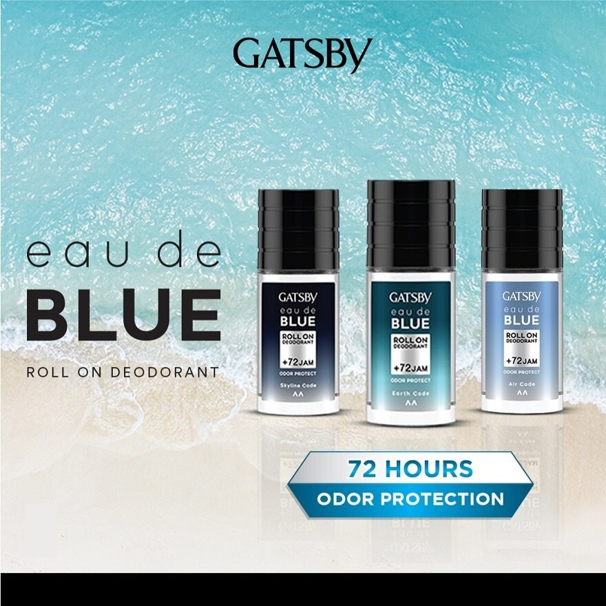 Eau De Blue Roll On Deodorant Earth Code 50ml